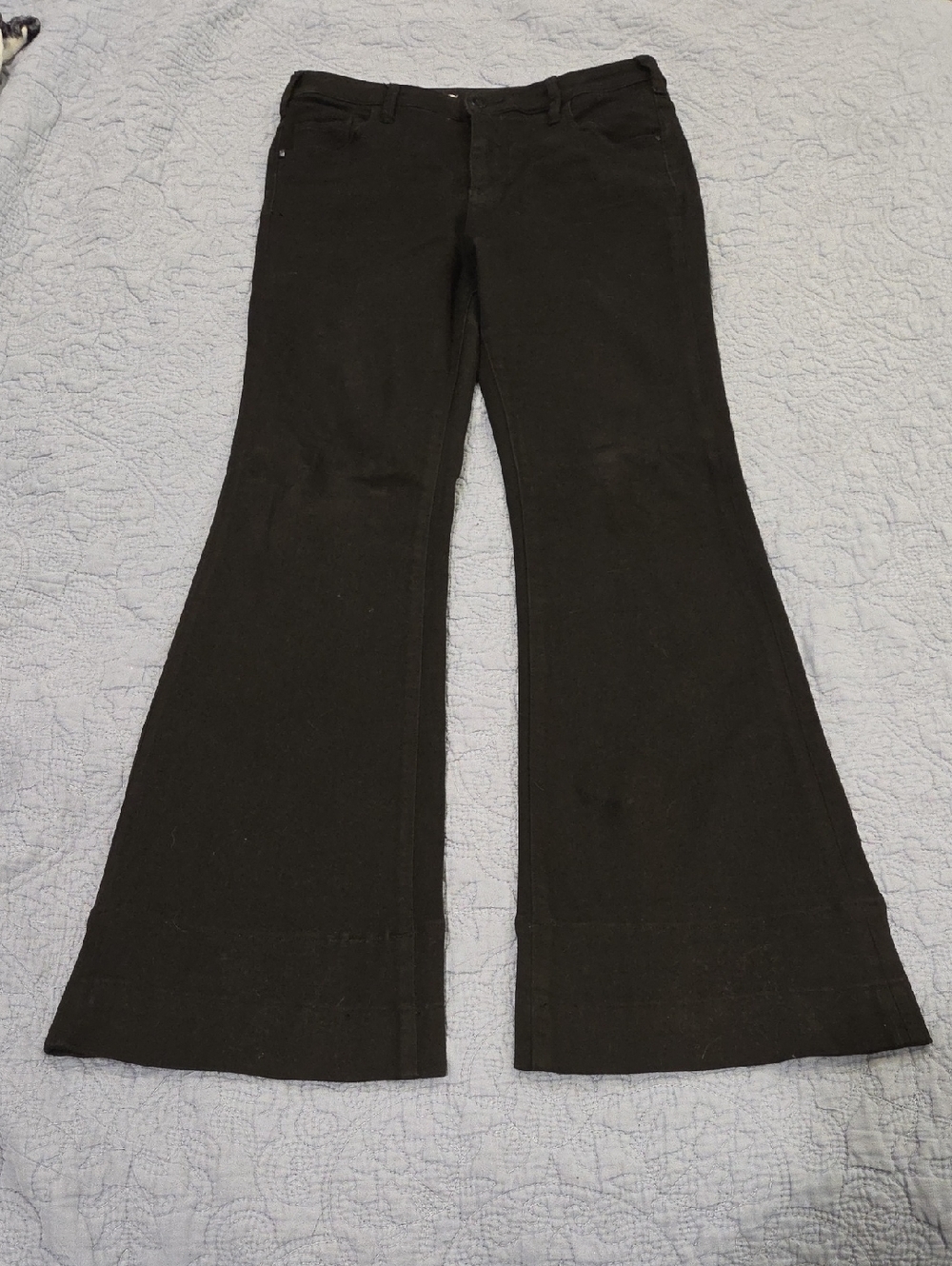 Anthropologie Pilcro And The Letterpress Black Flare Jeans Size 30!